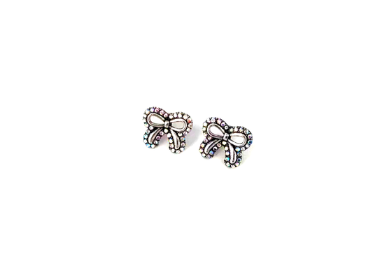 Crystal Bow Earrings