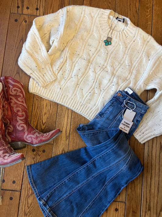 Ivory Cable Knit