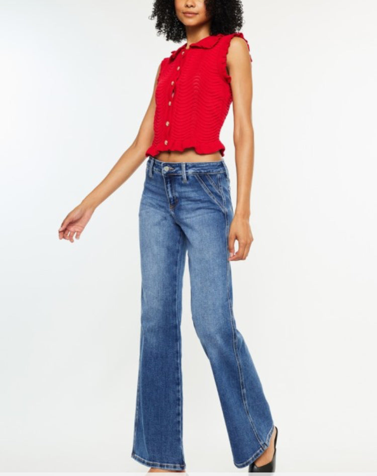 Mid rise Petite Vintage Flare 31” Inseam