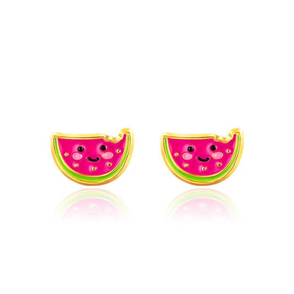 One in a Melon Cutie Stud Earrings