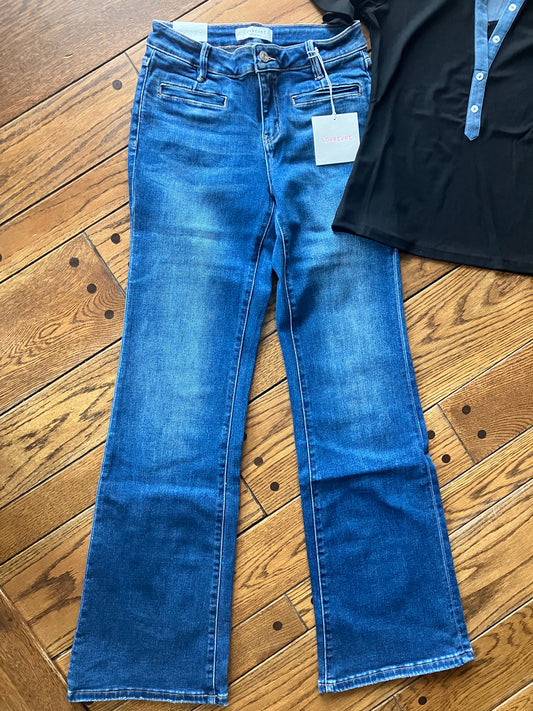 Mid Rise Easy Care Flares 34" inseam