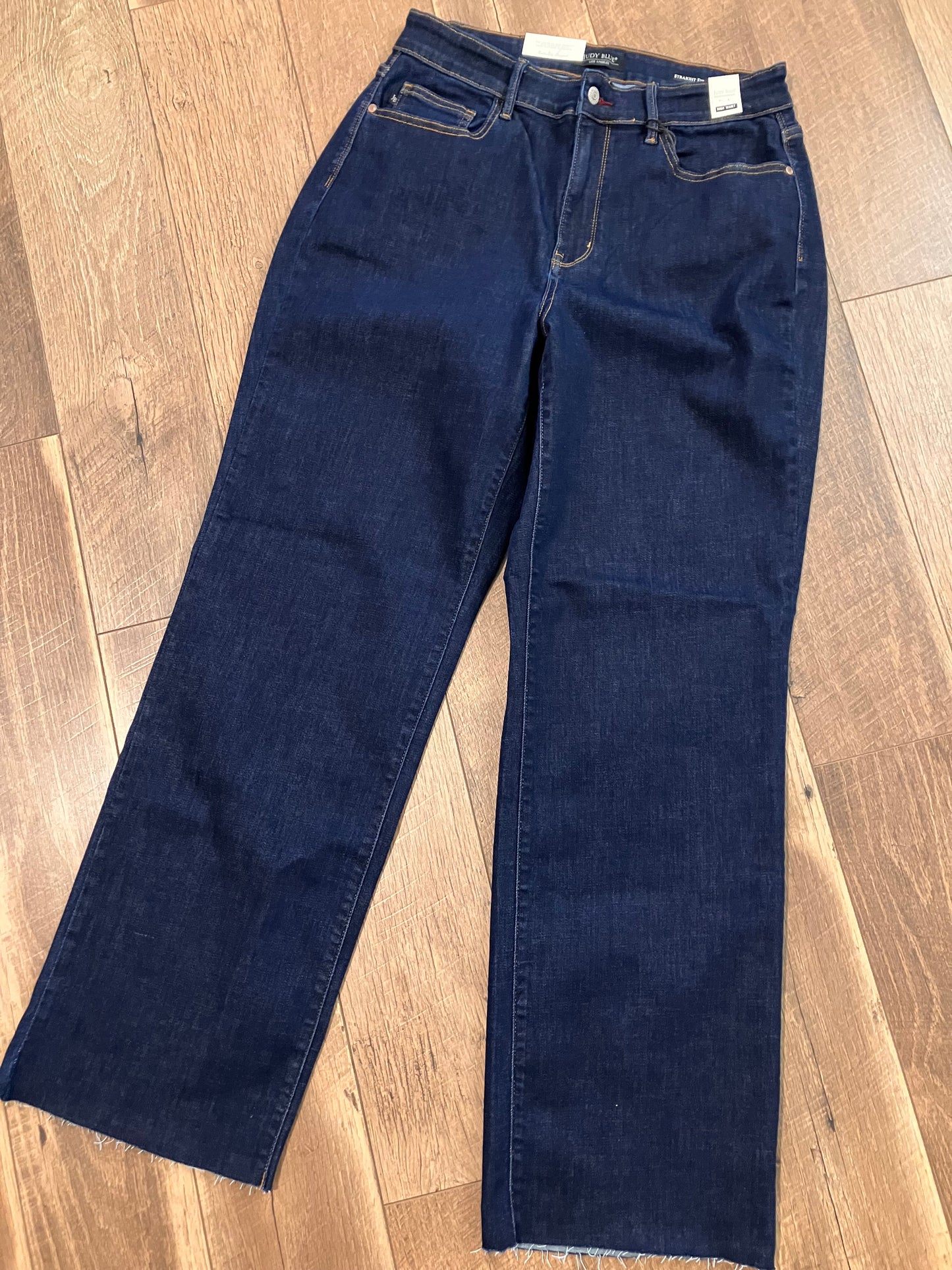 Judy Blue Vintage Detail Straight Jeans Plus