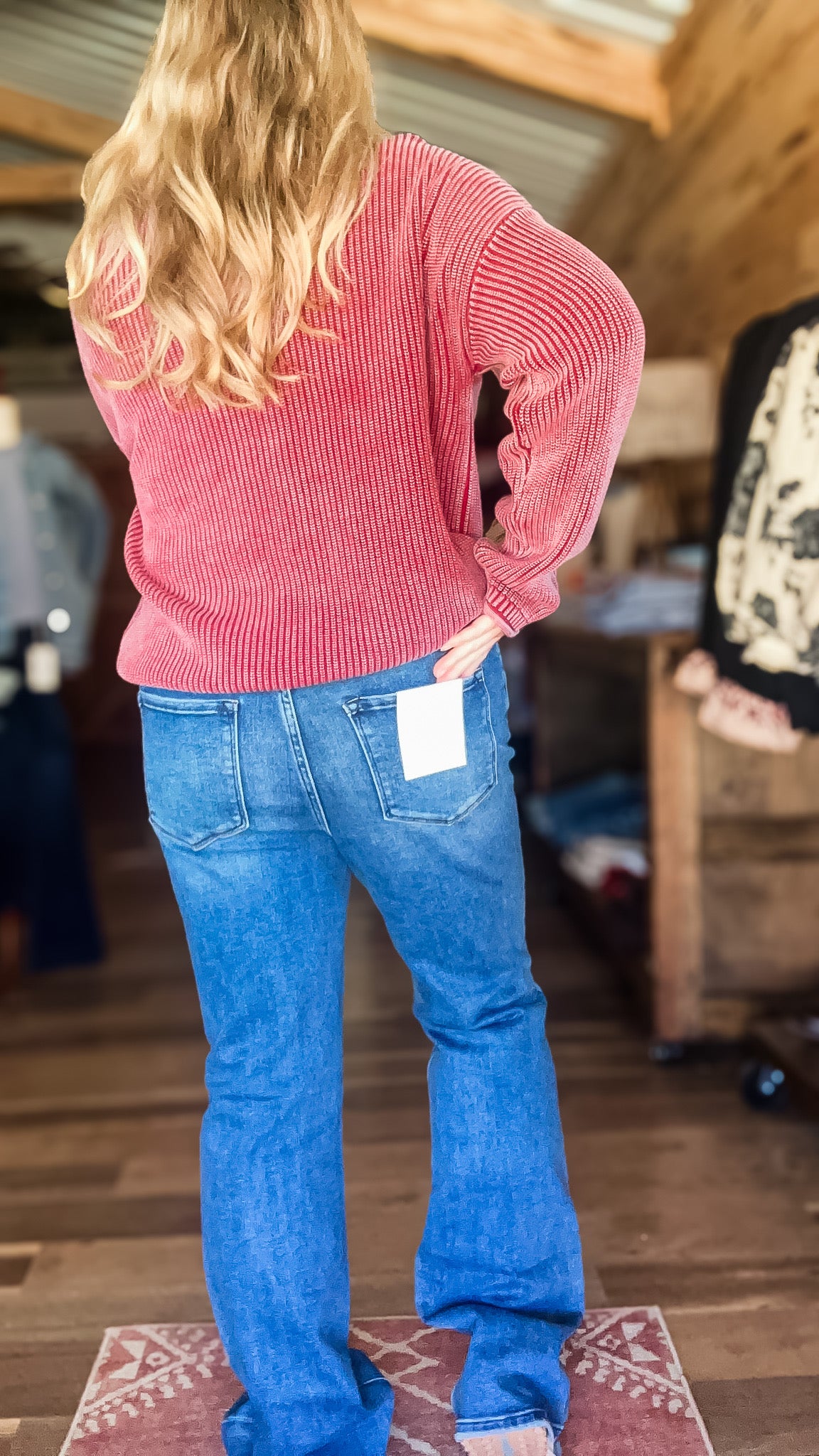 Vervet High-Rise Bootcut Jeans, 33″ Inseam