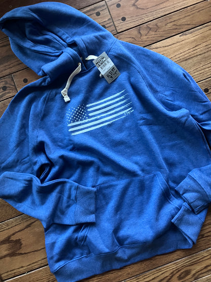 Flag Print Unisex Hooded Sweatshirt by Cowgirl Tuff