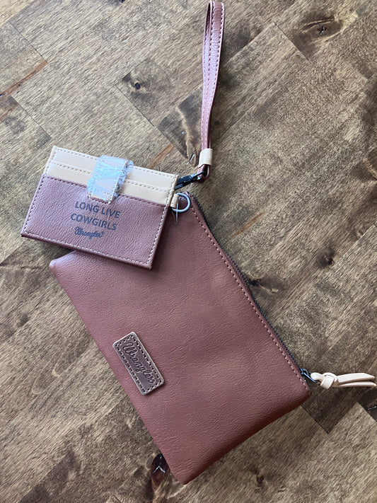 Wrangler Dual Pouch/Wristlet Credit Cardholder Wallet