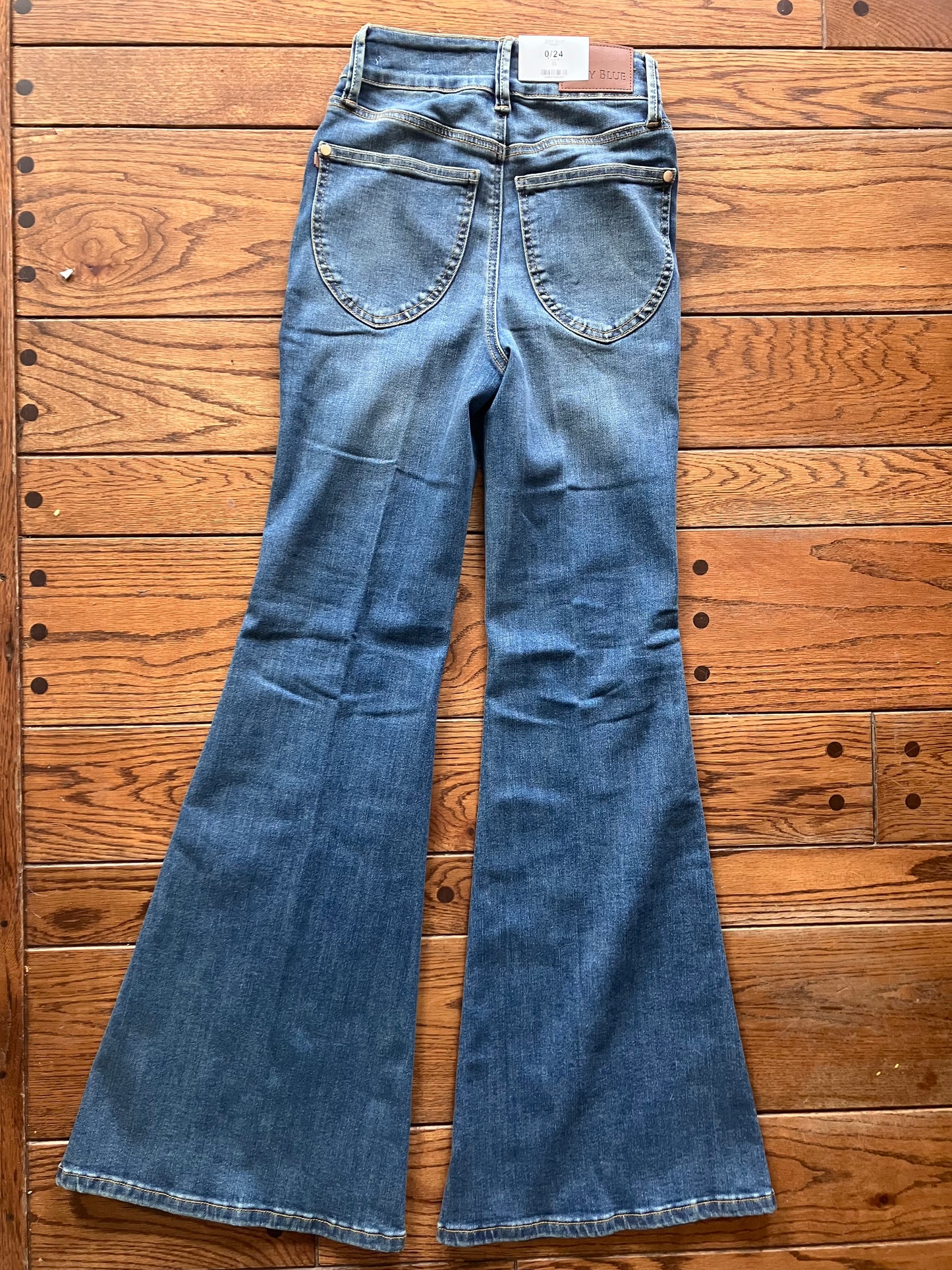 Judy Blue Double Button Flare 33" Inseam