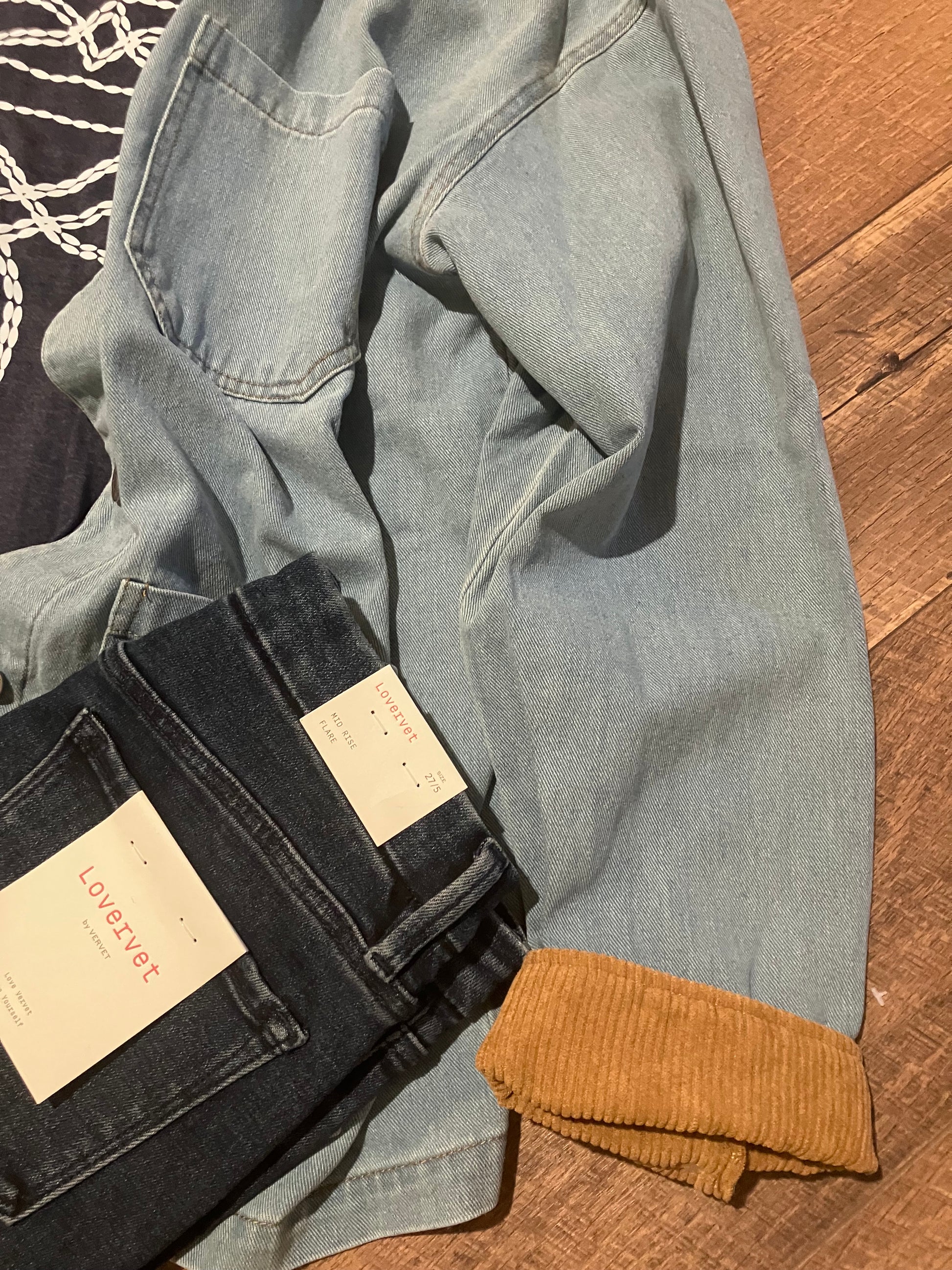 Farm Wife Threads: Washed Denim Barn Jacket - Oversized Fit, Contrast Collar & Cuffs, Light Wash Denim.