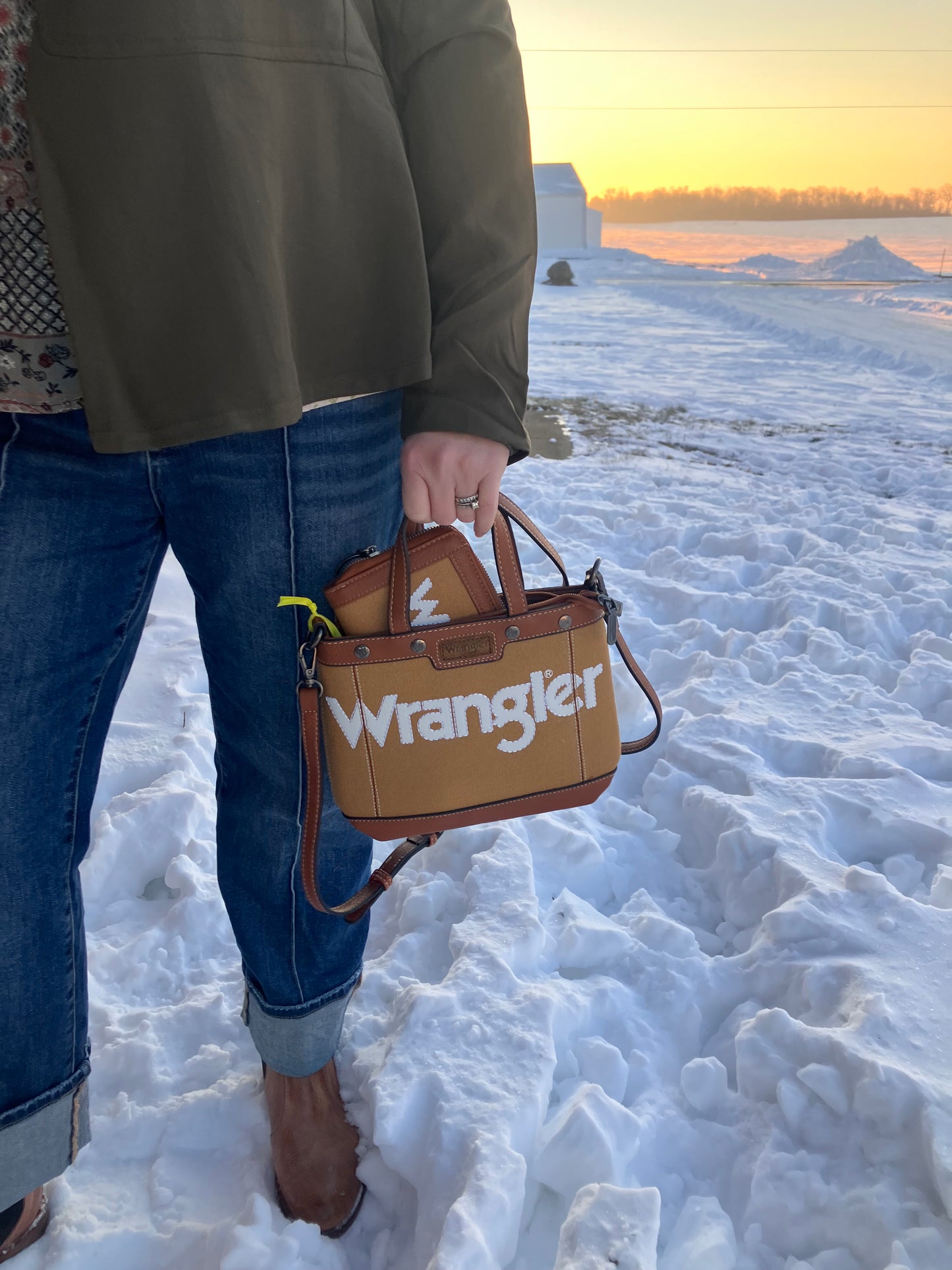 Wrangler Canvas Mini Top Handle Tote/Crossbody