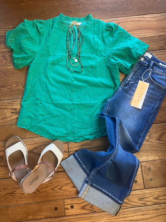 Dyna Eyelet Top