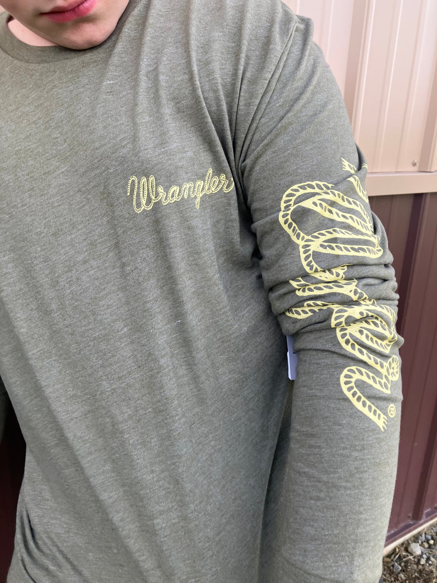 Men's Long Sleeve Wrangler Tee