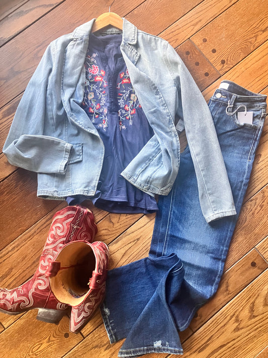Denim Blazer - 2 Washes