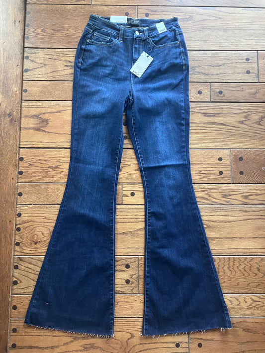Judy Blue High Waist Raw Hem Flare
