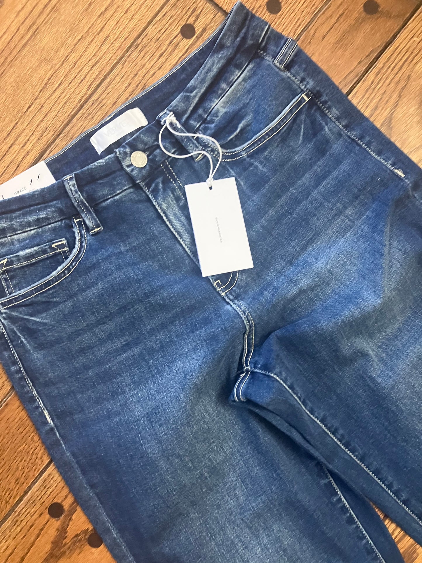 Seamless Waistband Trouser Hem Flares Inseam 33.5"