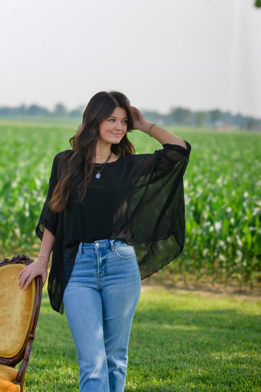 Amber Silk Top