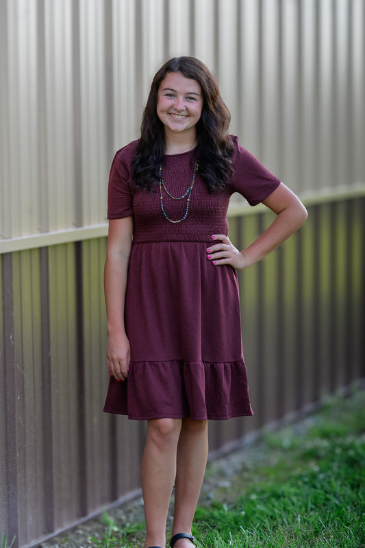 Burgundy Dress