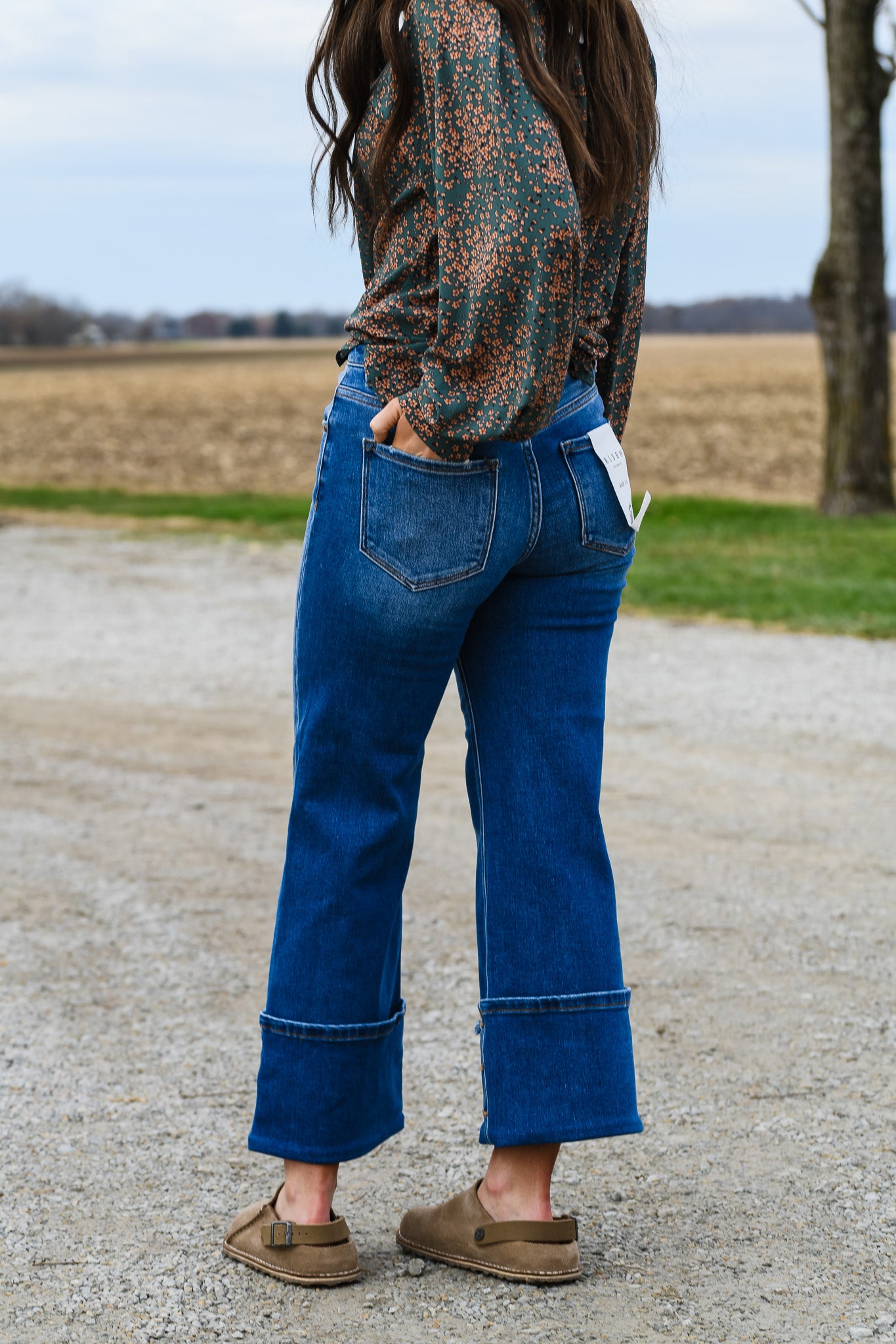 Andy Cuff Button Detail Denim