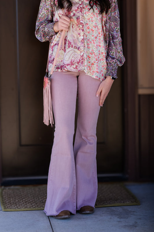 High Rise Lady Lavender Flares