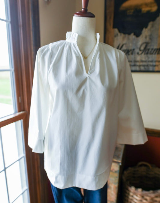 Ruffled Neck Blouse