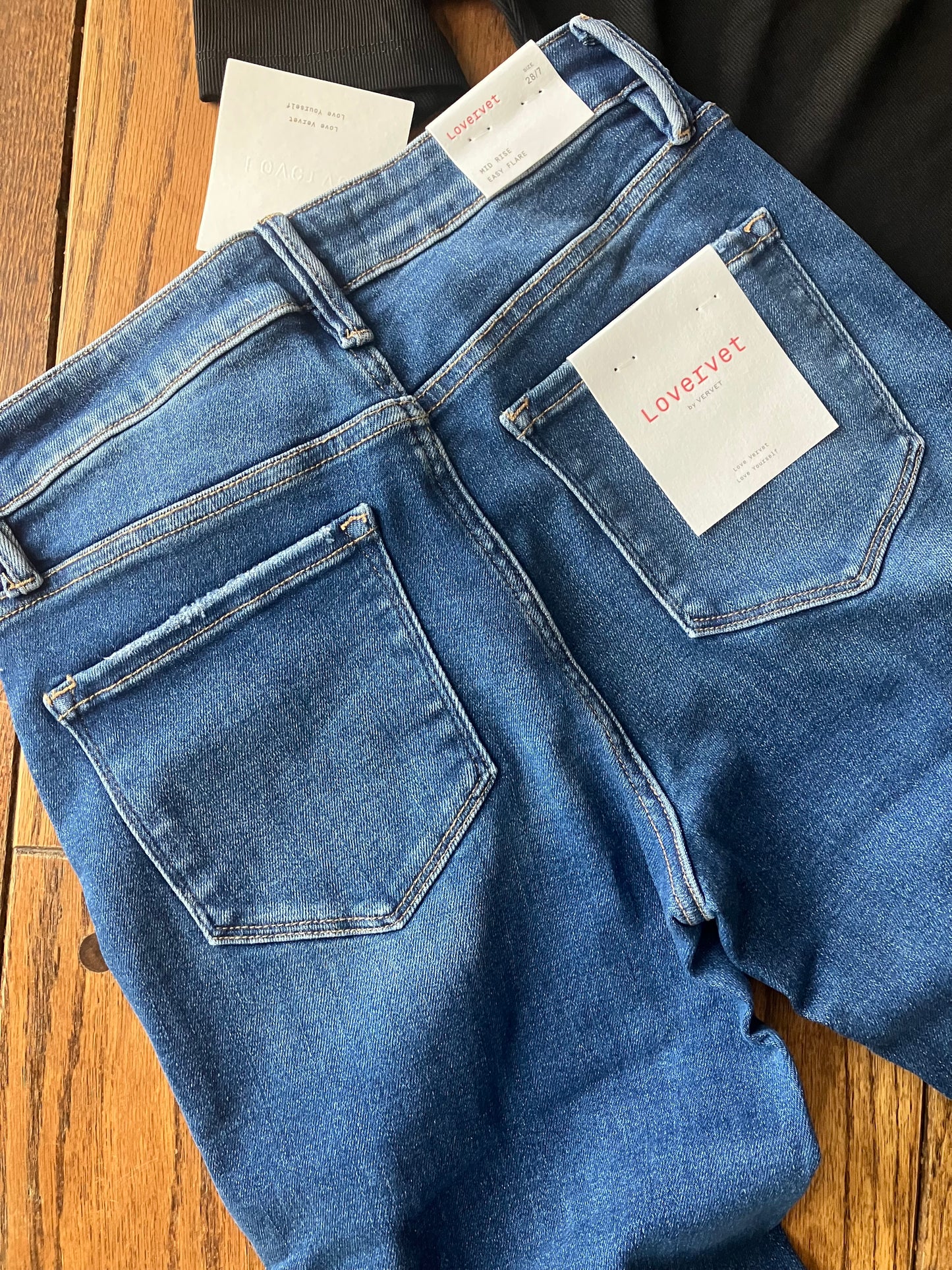 Mid Rise Easy Care Flares 34" inseam