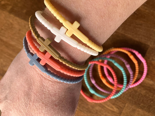 Silicone Cross Bracelets