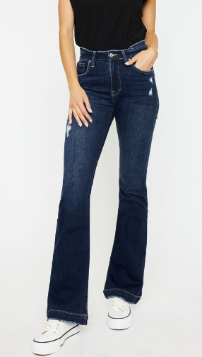 Monroe High Rise Wide Hem Bootcut Denim