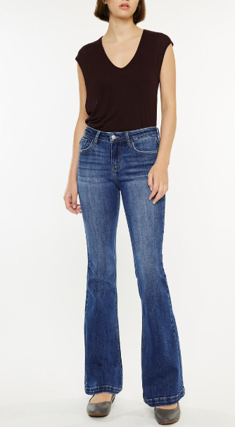 Kan Can Lita Petite Denim Flares