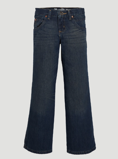 BOYS WRANGLER RETRO RELAXED BOOTCUT JEANS - Farm Wife Threads. Classic denim jeans with a relaxed fit and iconic bootcut style.