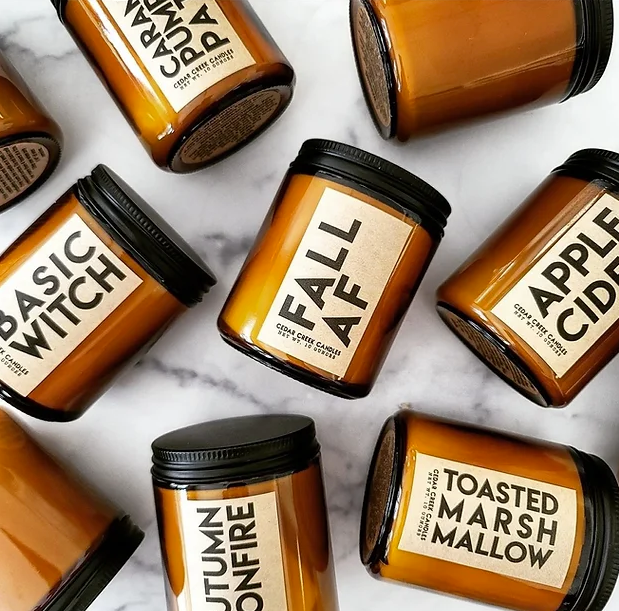 Fall Amber Jar Candle Collection