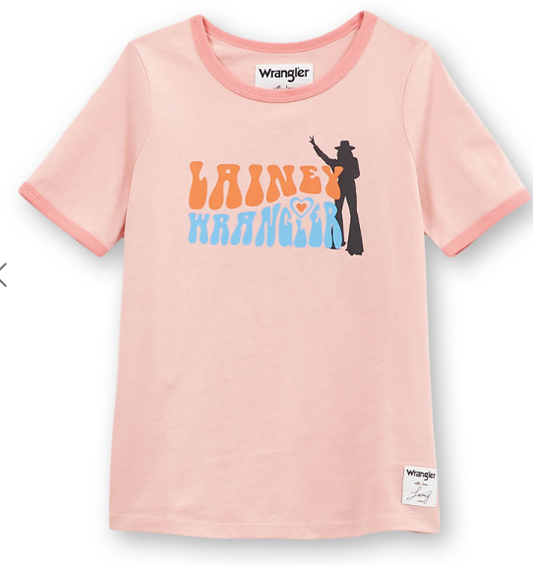 Wrangler® X Lainey Wilson Girls Slim Ringer Short Sleeve T-Shirt