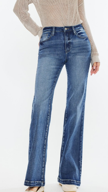 Newman High Rise Flare Denim 32" Inseam