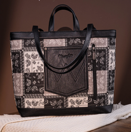 Wrangler Paisley Pattern Dual Sided Print Tote