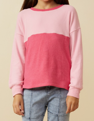 Girls Double Pink Top