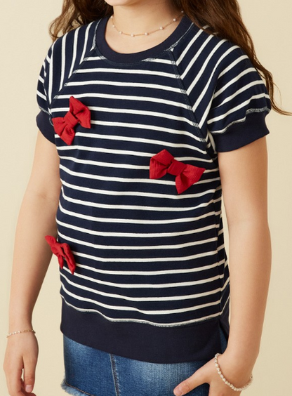 Girls Bow Detailed Top