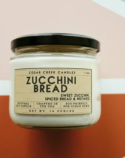 Zuccchini Bread Candle