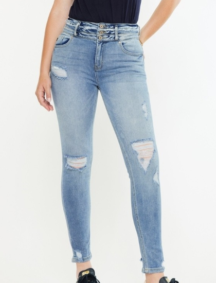 Ultra High Rise Ankle Skinny Jeans