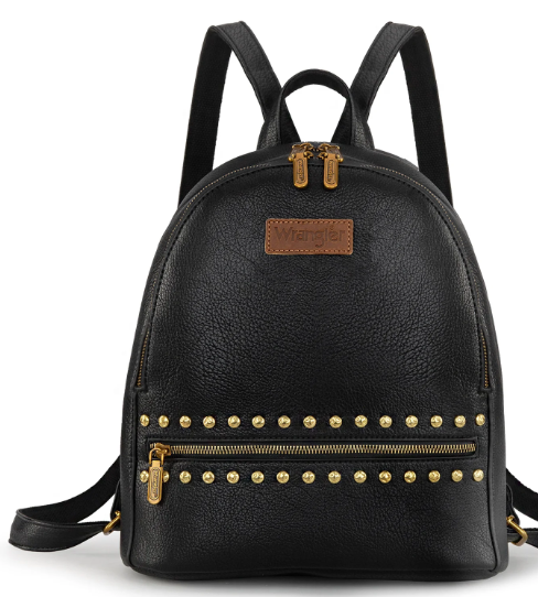 Wrangler Studded Backpack in Black