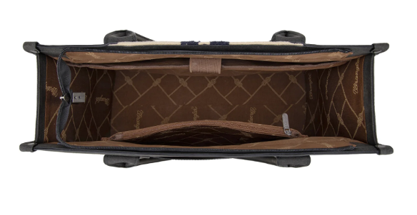 Wrangler Tooled Aztec Pattern Print Concealed Carry Large Tote