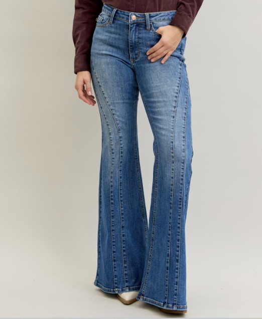 Judy Blue Jaqueline Flare with Double Angular Seam