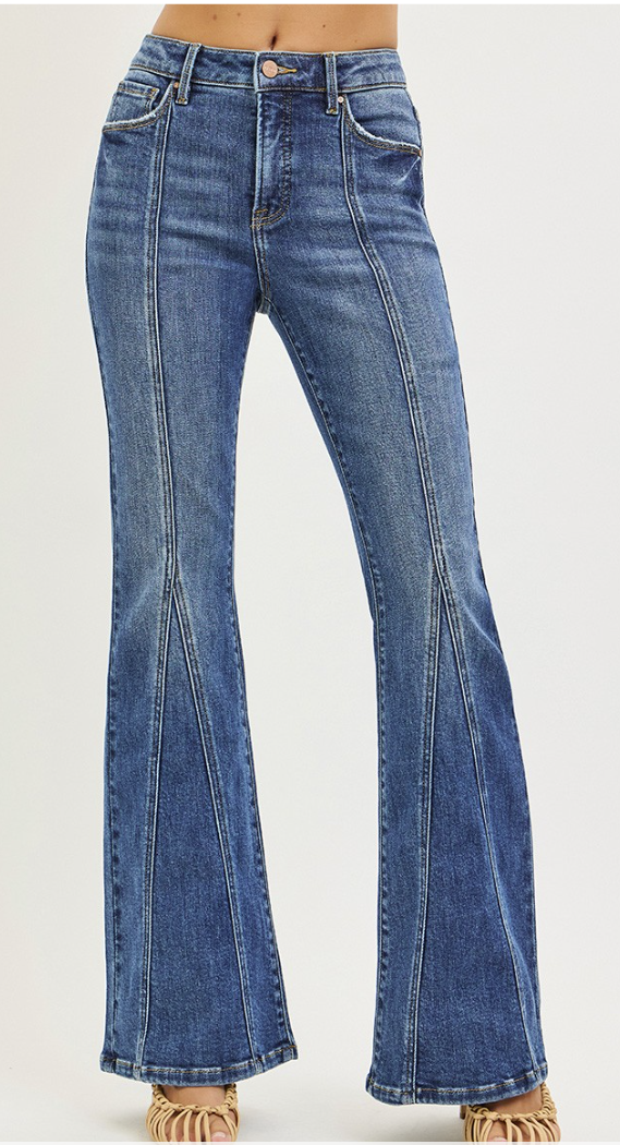 Geena High Rise Front Seam Flare 33" Inseam