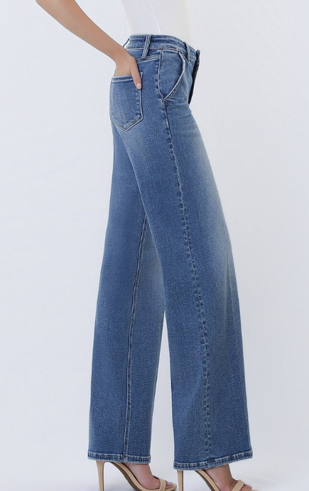 Whitlee Trouser Fold Crease Denim 33" Inseam