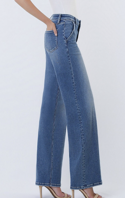 Whitlee Trouser Fold Crease Denim 33" Inseam