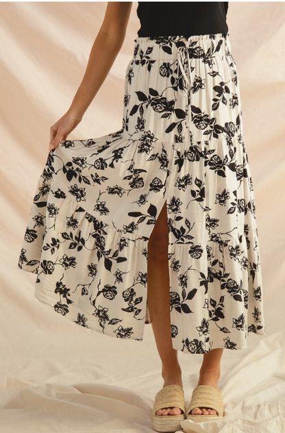 Boho Floral Skirt