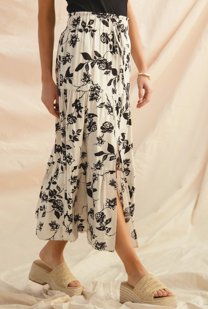 Boho Floral Skirt