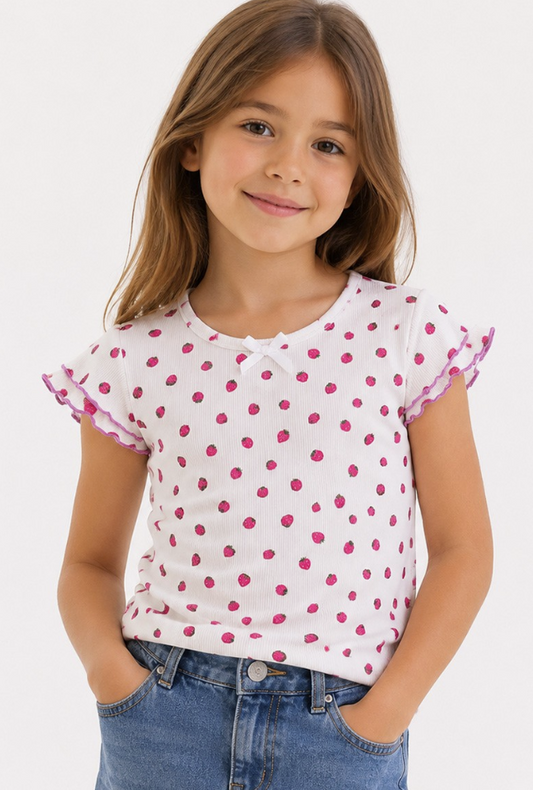 Girl's Strawberry Top