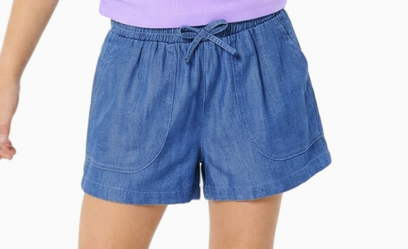 Girls Chambray Shorts