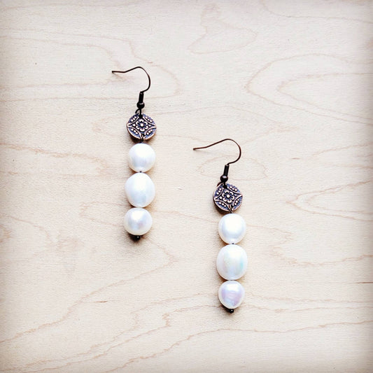 Genuine Freshwater Potatoe Pearl Earrings Wedding Collection