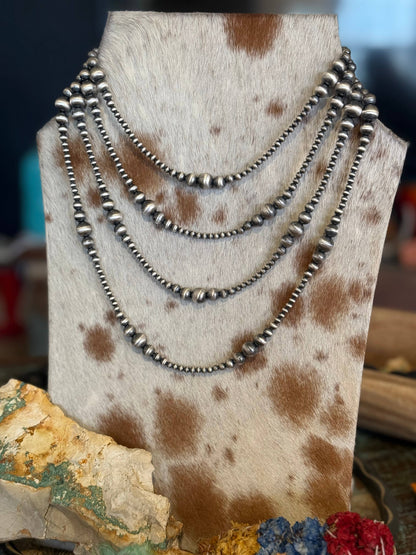 Graduated Sterling Pearls 18"