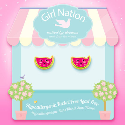 One in a Melon Cutie Stud Earrings
