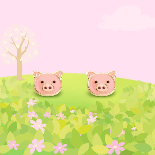 Precious Pig Cutie Stud Earrings