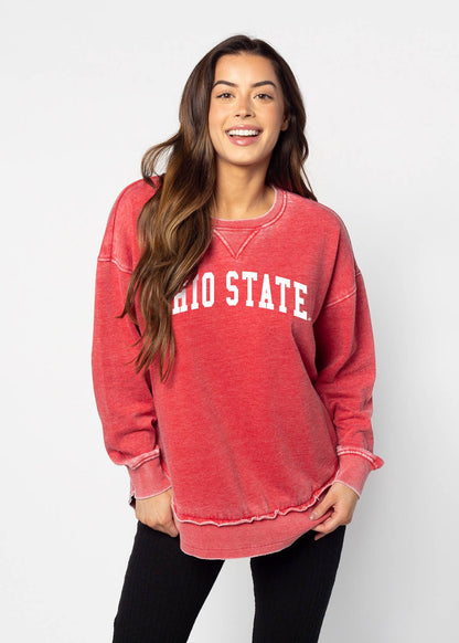 OHIO State Burn out Pullover
